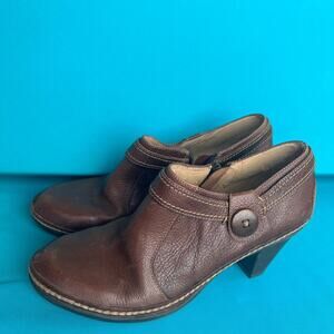 Naturalizers N5 Comfort Women’s Leather Brown Shooties Booties Shoes Size 10M